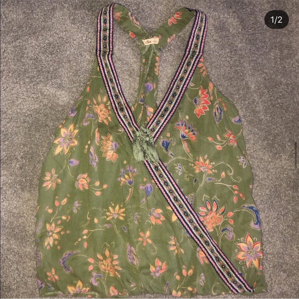 Hollister cross back shirt